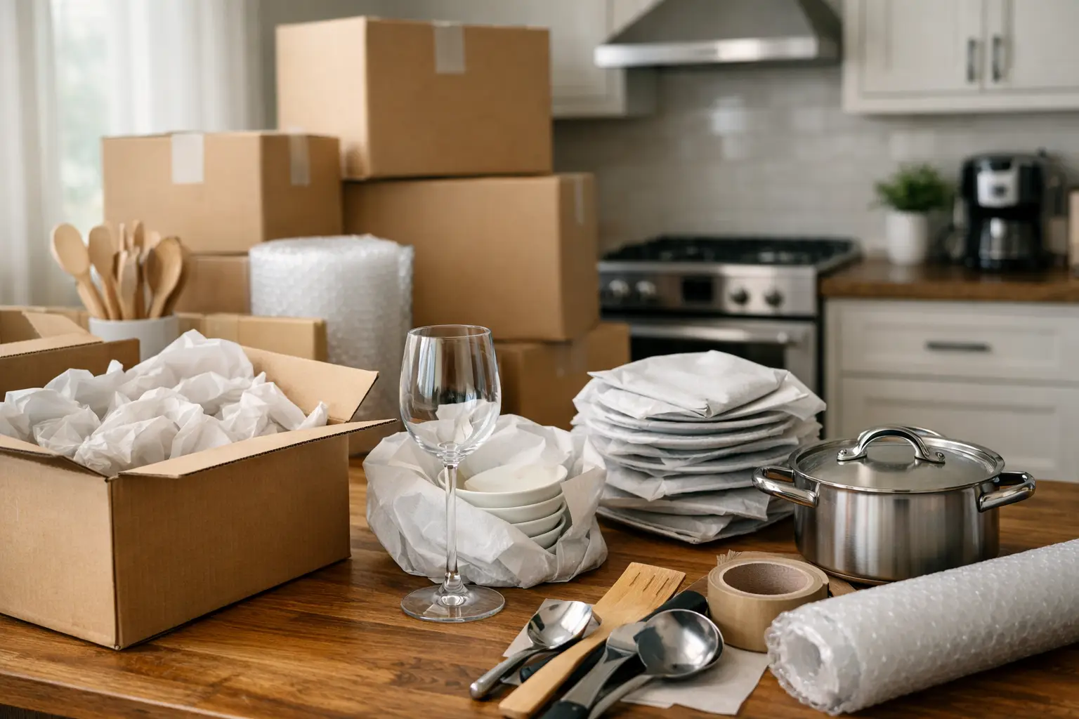 How to Pack a Kitchen Safely